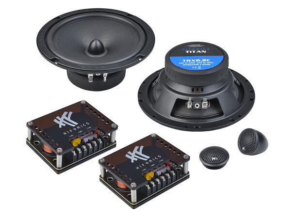 HiFonics TITAN 2-veis 6,5" komposett 16,5 cm (6,5") Komponentsett