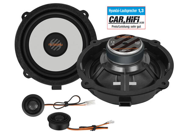 Musway 6½" komponentsett for Hyundai 6½ komponentsett 100/200W