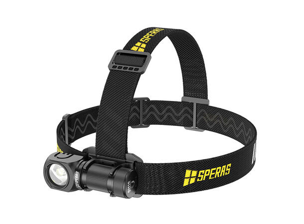 Speras SH16 lett hode/lomme/arbeidslykt 1650lm / 355 meter kastelengde
