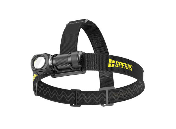 Speras SH16 lett hode/lomme/arbeidslykt 1650lm / 355 meter kastelengde