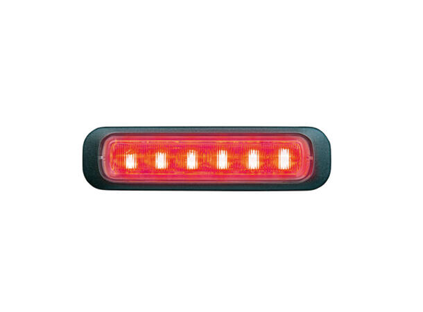 Strands Dark Knight rød varsellys 6 LED 6 LED, rød
