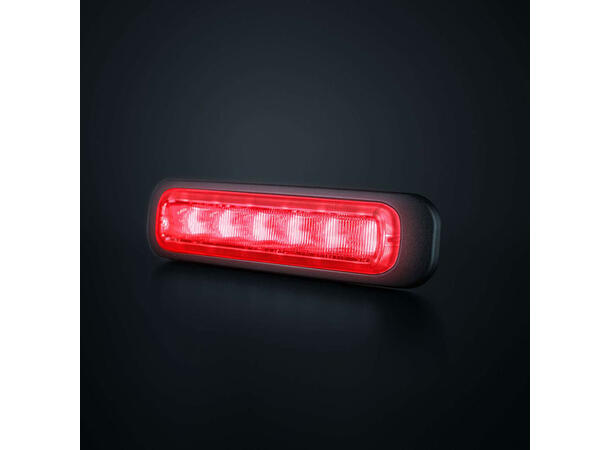 Strands Dark Knight rød varsellys 6 LED 6 LED, rød